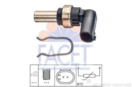 Датчик температури охолоджувальної рідин FACET 7.3387