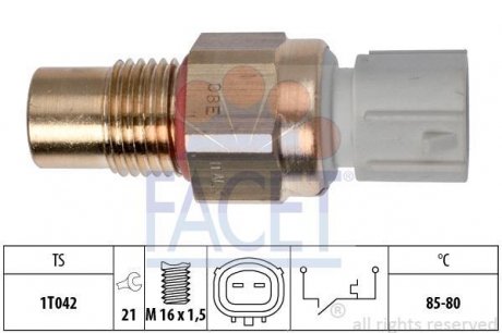 Термовыключатель вентилятора радиатора FACET 75246