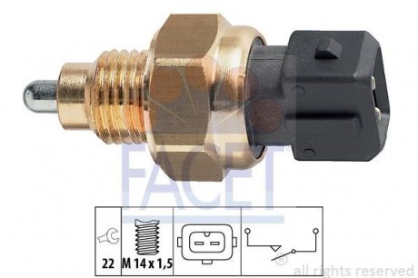 Вимикач фар заднього ходу FACET 7.6108