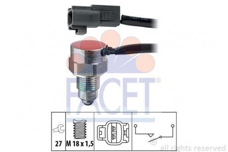 Выключатель фар заднего хода FACET 76197