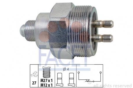 Вимикач фар заднього ходу FACET 7.6324