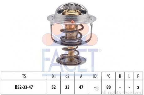 Термостат системи охолодження FACET 78205S (фото 1)