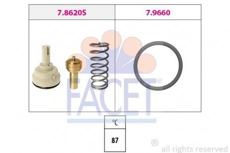 Термостат системи охолодження FACET 7.8620