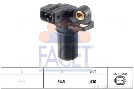 Датчик оборотов коленвала 1.8TDCI (90PS)/Transit V184/V347 FACET 9.0323