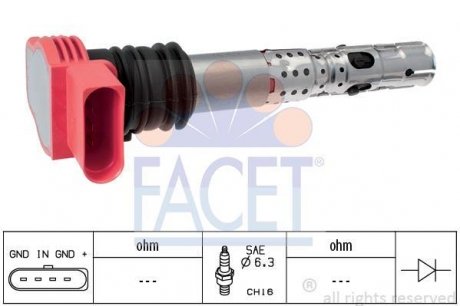 Катушка зажигания FACET 9.6336