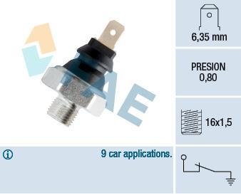 Датчик давления смазки FAE 11630