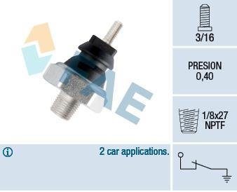 Датчик тиску масла FAE 12180