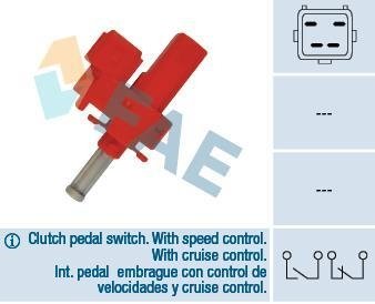Выключатель, привод сцепления (Tempomat) FAE 24835