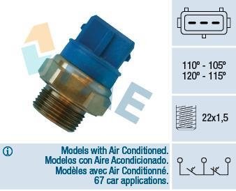 Термовимикач вентилятора радіатора FAE 38330 (фото 1)