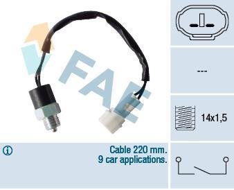 Выключатель фар заднего хода FAE 40760