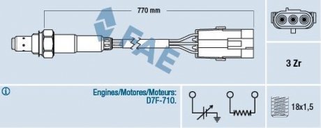 Лямбда-зонд FAE 77115