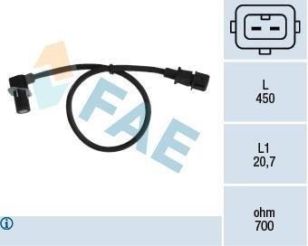 Датчик коленчатого вала FAE 79012