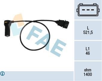 Датчик коленчатого вала. Датчик частоты вращения. FAE 79066