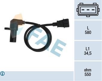 Датчик частоти обертання, керування двигуном FAE 79075 (фото 1)