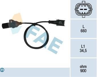 Датчик коленчатого вала FAE 79220