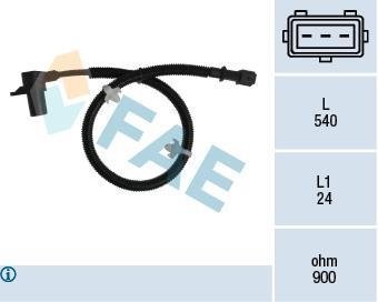 Датчик коленчатого вала FAE 79301