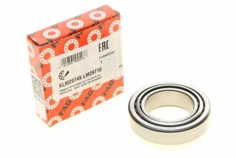 Подшипник КПП роликовый FAG KLM29749.LM29710