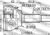 Шрус наружный 25X58X26 (TOYOTA AVENSIS ADT25#/AZT25#/CDT250/ZZT25# 2003-2008) FEBEST 0110AZT250A48 (фото 3)