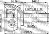 Шрус зовнішній 34X56X28 (HYUNDAI TERRACAN 2001-) FEBEST 1210TER (фото 3)