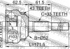 Шрус зовнішній 25X52X33 (OPEL KADETT E 1984-1991) FEBEST 1810015A43 (фото 3)