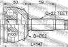 Шрус зовнішній 22X52X22 (OPEL KADETT E 1984-1991) FEBEST 18101007 (фото 3)