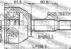 Шрус зовнішній 24X53,3X25 (FORD TRANSIT CONNECT (TC7) 2002-) FEBEST 2110TRC (фото 3)