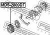 Шків коленвала 4m40 FEBEST MDS2800DT (фото 2)