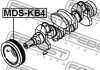 Шків коленвала FEBEST MDSKB4 (фото 3)