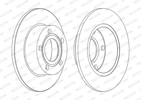 Диск тормозной FERODO DDF1033C