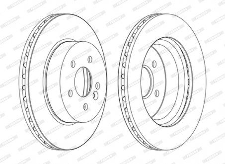 Диск тормозной FERODO DDF1036C