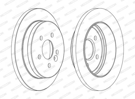 Диск тормозной FERODO DDF1037C (фото 1)