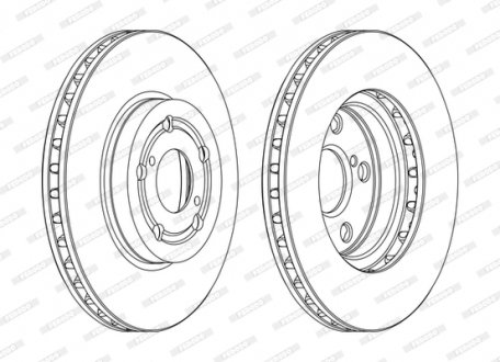 Диск тормозной FERODO DDF1064C