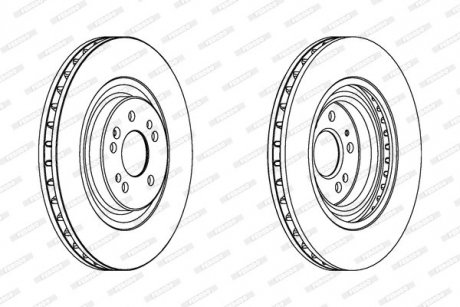 Диск тормозной FERODO DDF1085C1 (фото 1)