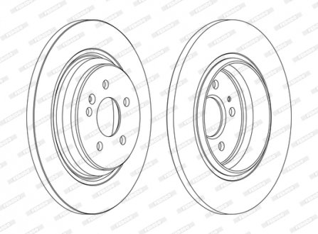 Диск тормозной FERODO DDF1099C (фото 1)