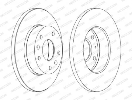 Диск гальмівний FERODO DDF1100C