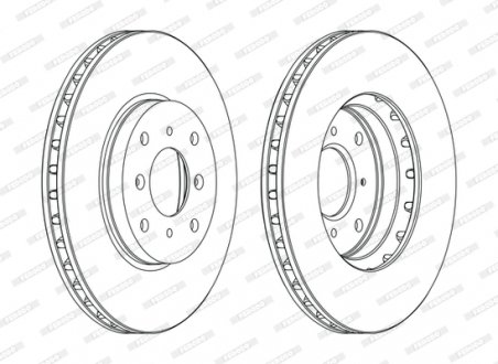 Диск тормозной FERODO DDF1119C