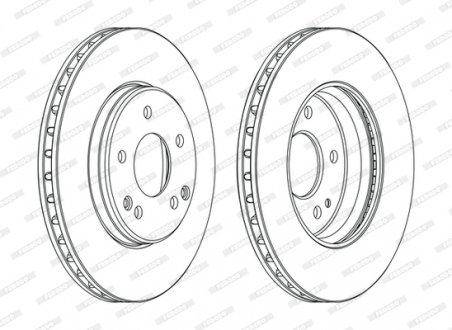 Диск тормозной FERODO DDF1134C (фото 1)