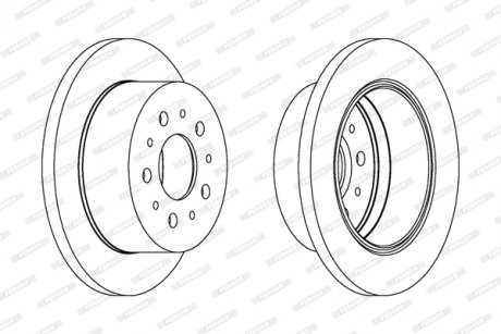 Диск тормозной FERODO DDF1144C (фото 1)