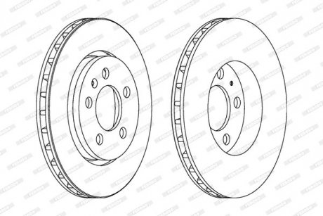 Диск тормозной FERODO DDF1154C