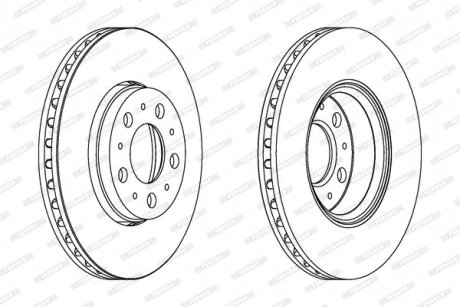 Диск тормозной FERODO DDF1163C