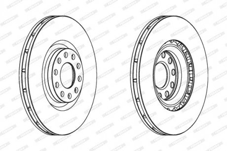 Диск тормозной FERODO DDF1166C1