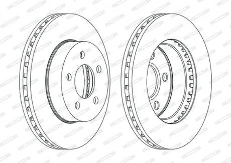 Диск тормозной FERODO DDF1184C (фото 1)