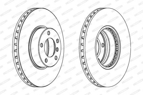 Диск тормозной FERODO DDF1202C1 (фото 1)