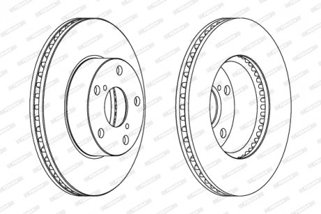 Тормозной диск FERODO DDF1216C