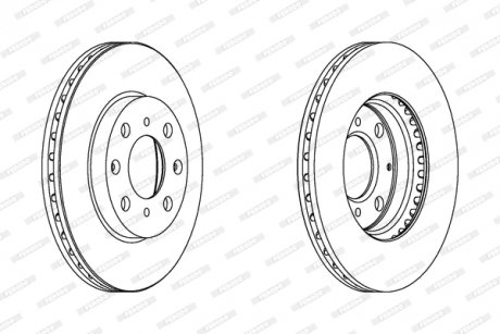 Диск тормозной FERODO DDF1231C