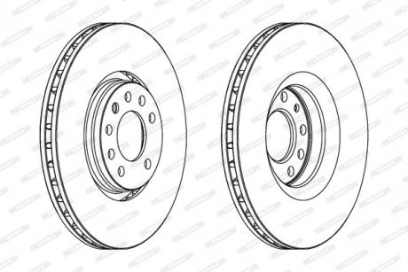 Диск тормозной FERODO DDF1237C1