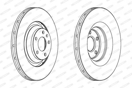 Диск тормозной FERODO DDF1238C1