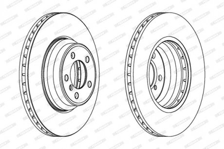 Гальмівний диск FERODO DDF1245C1