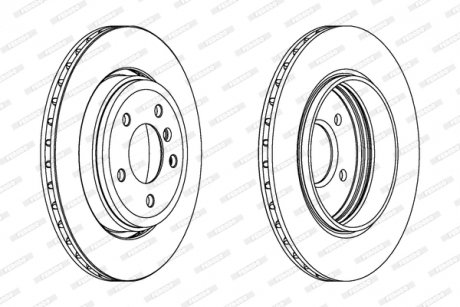 Диск тормозной FERODO DDF1280C (фото 1)