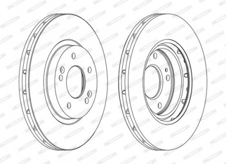 Диск тормозной FERODO DDF1292C